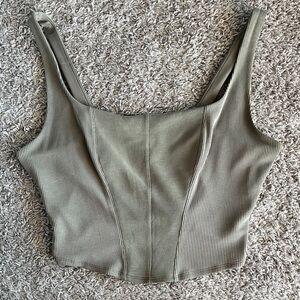 Victoria's Secret Olive Ribbed Camisole